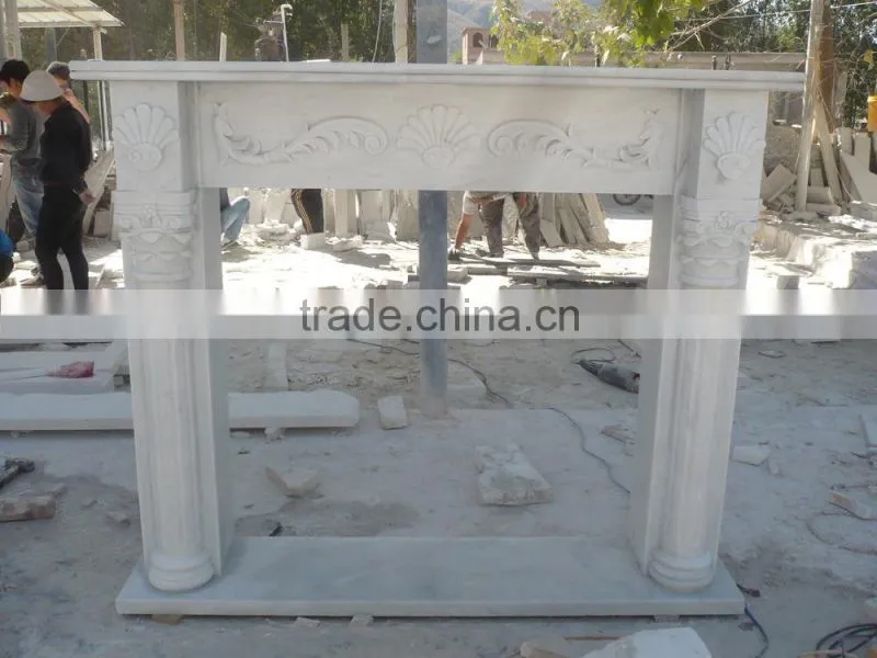 marble fireplace mantel