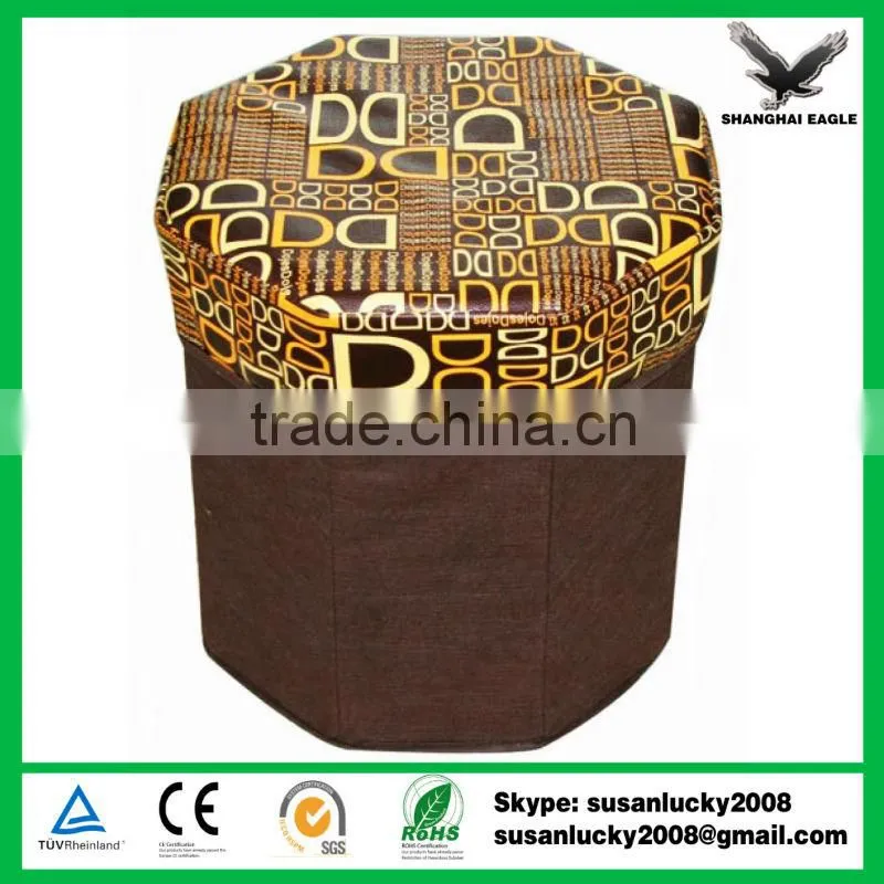 Most Popular PU Storage Ottoman with Imprint Logo (diectly from factory)