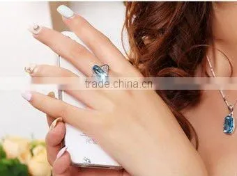 crystal wedding rings
