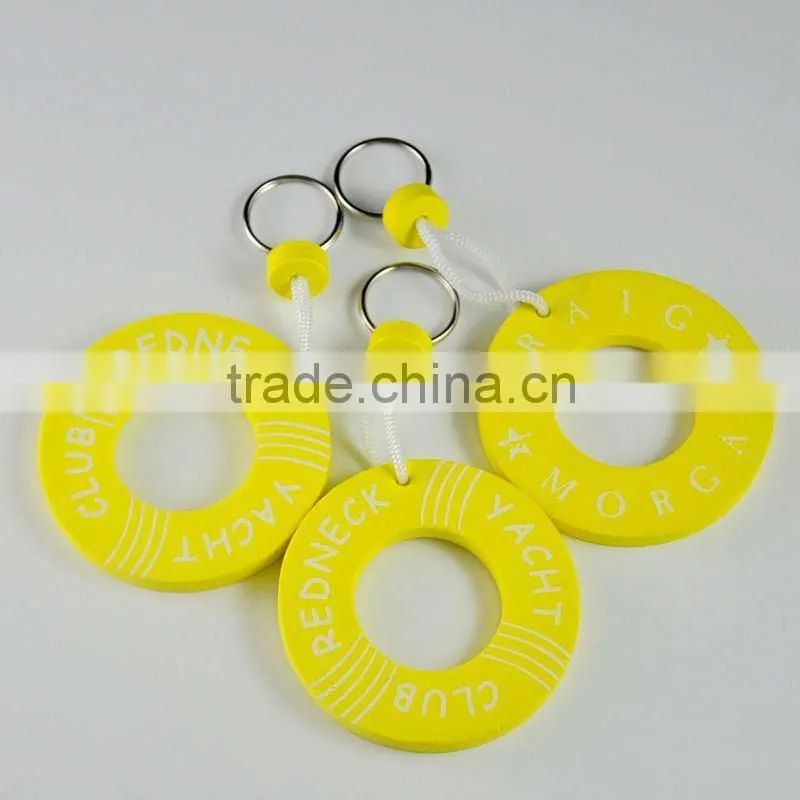 Cheap gifts simple style chains for promotion eva floating keyring