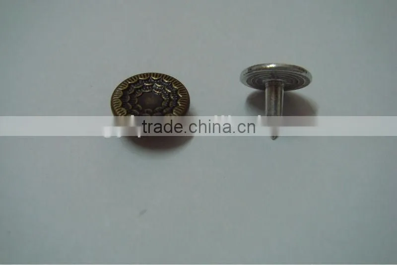 9.5mm antique metal jeans rivets