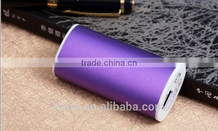 Aluminum Shell LOGO 18650 li ion 5200 mah external mobile battery charger phone power bank