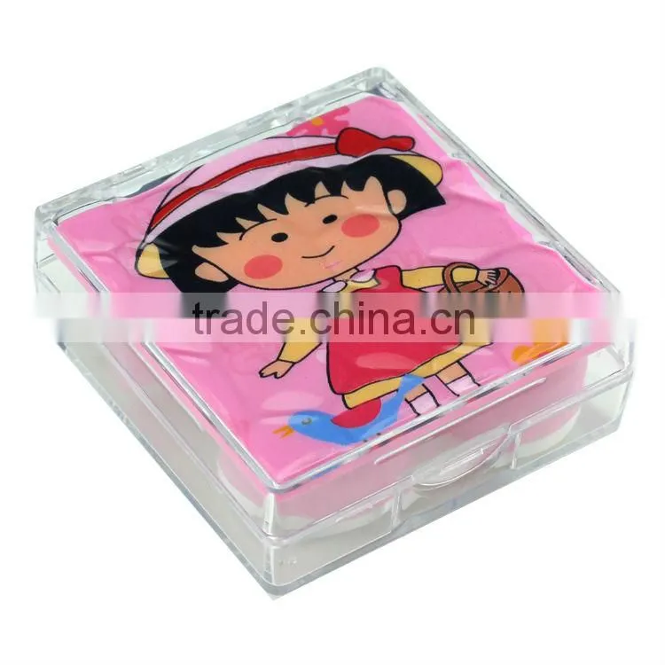 Wholesale price cute lovely colorful contact lens case