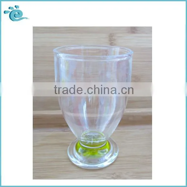 Double color clear Plastic PS plastic juice cup