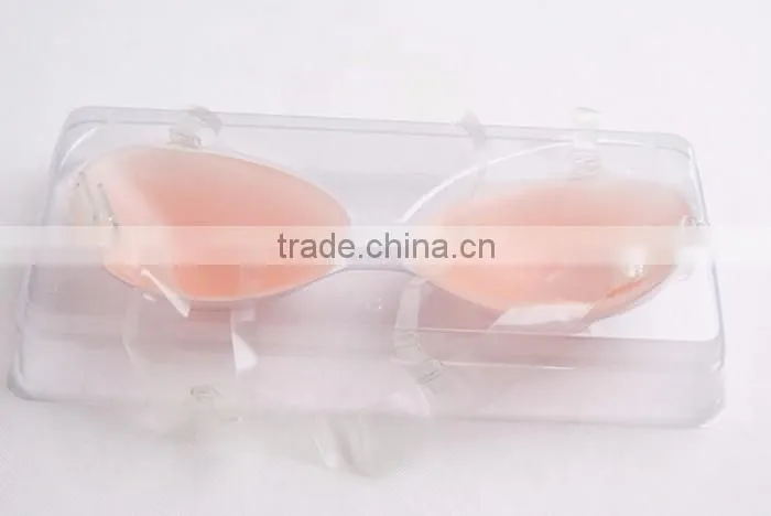 Customized Cheap Nude Ladies Sexy Fashion Seamless Bra With Clear Transparent Straps