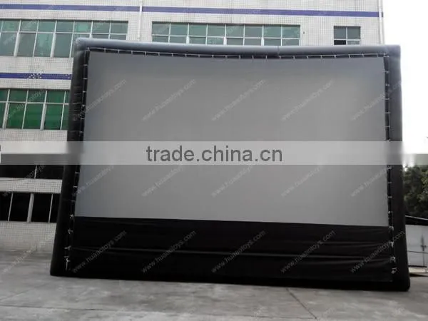 Commercial inflatable projection screen