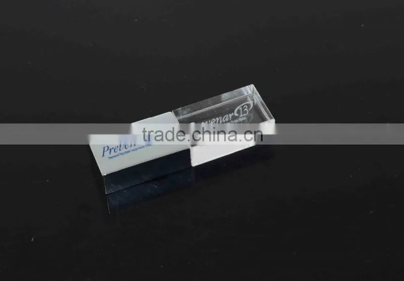 Wholesale Price Pendrive Engraving Laser 3D Logo on Crystal USB Flash Drive USB Disk