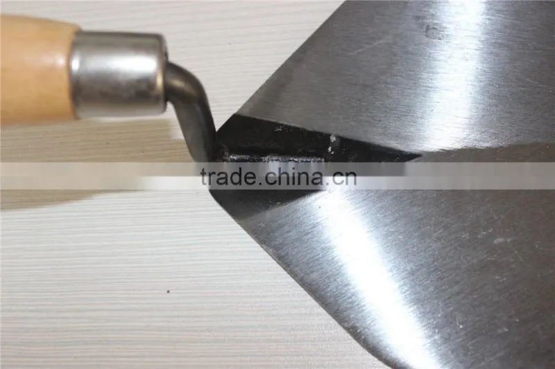 Carbon steel bricklaying trowel / wood hand bricklayers' tools / building tools