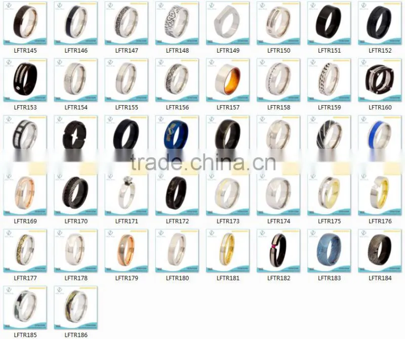 Trendy titanium steel ring for men,custom titanium silver jewelry