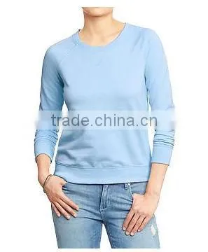 Factory Price Wholesale Women Plain Hoodies Crew Neck Hoodies Sweatshirt