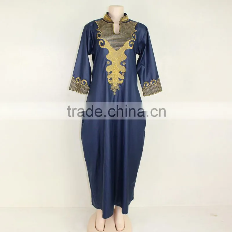 Whole women african traditional flowing dashiki maxi long sleeve casual india dresses