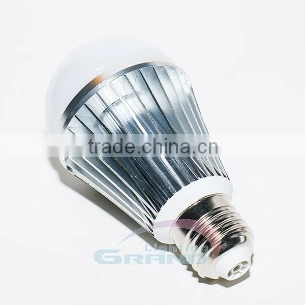 pure aluminum high brightness 5w 6w pir led bulb with sensor