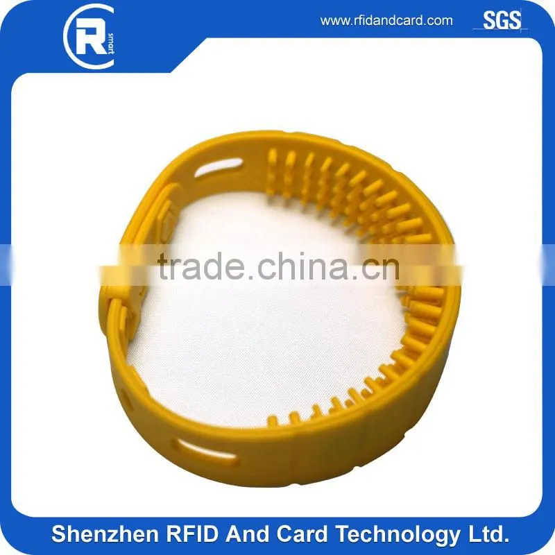 uhf rfid silicone wristband for long range sawtooth wristband