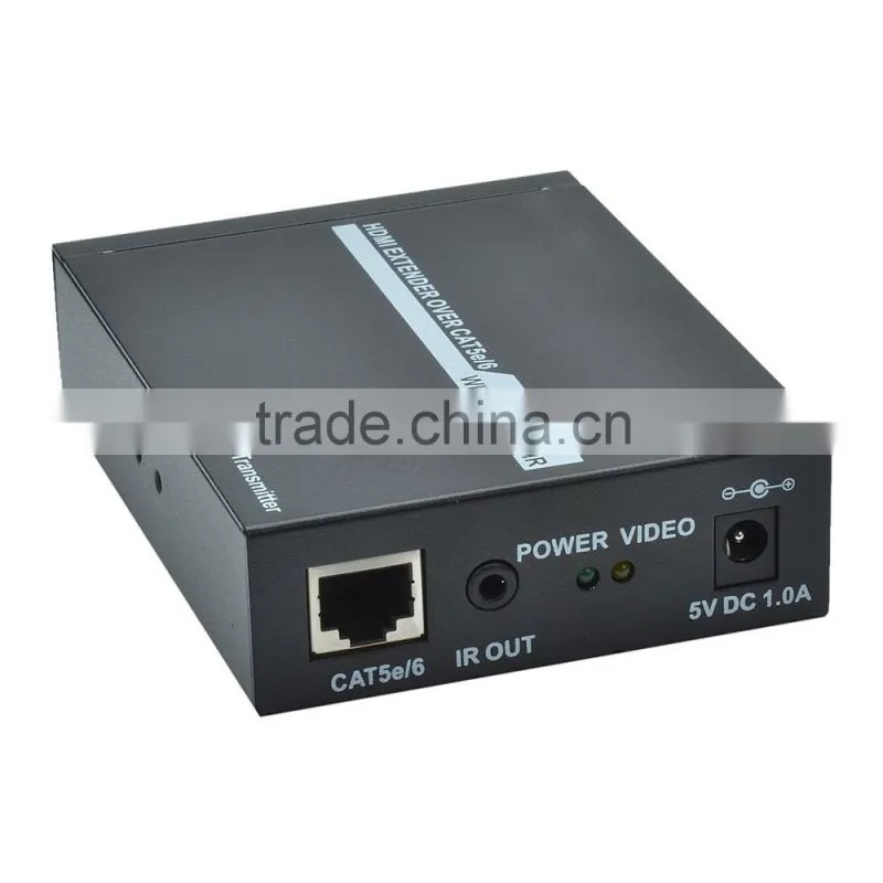 High Cost-effective HDMI Extender over Cat 5e/6 with IR Remote Control