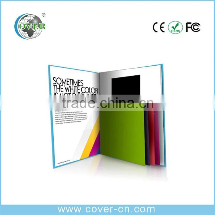 A5 Brochure 4.3'' LCD Video Greeting Card, Video Brochure Card For Promotion