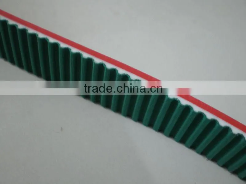 PU Timing Belt with Green Fabric & Rubber