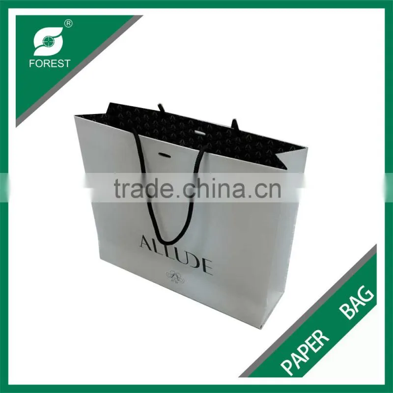 CUSTOM PRINTED WHITE COLOR PAPER BAG WITH LOGO