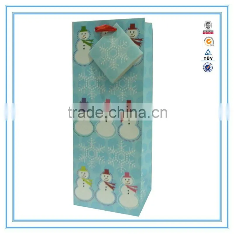 China manufacturer gift paper bag,wine paper bag