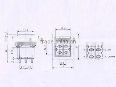 Momentary Pushbutton switch&UL toggle switch with ROHS