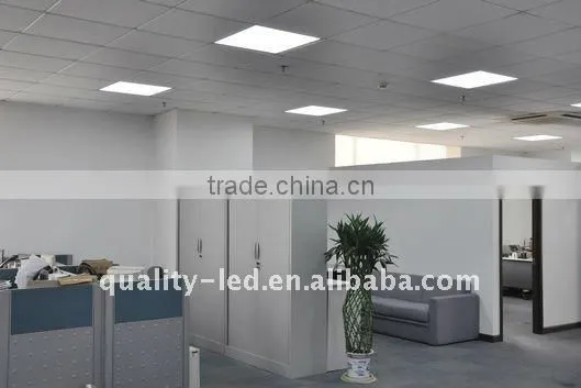 white LED panel lights shine staight