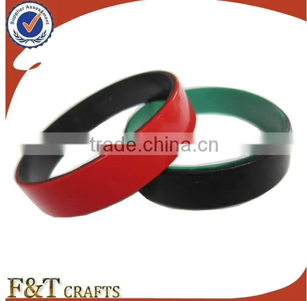 hot sale night lumimous customize silicon bracelet with printing logo