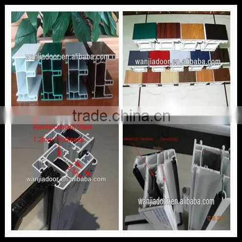 foshan wanjia pvc brown tilt windows and doors