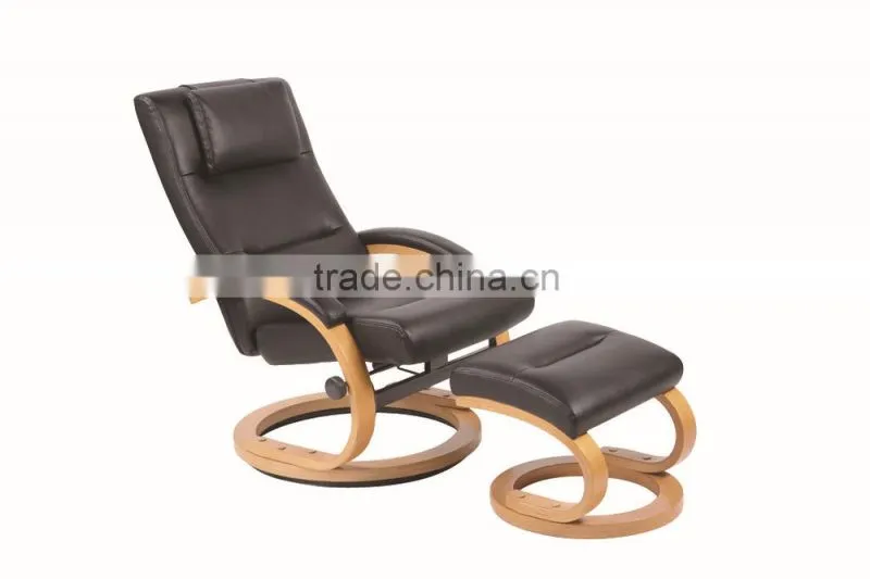 Leather chair recliner with ottoman for living room AM-1854