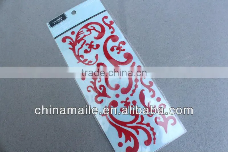 2015 DIY New product Eco-friendly Non-toxic flower felt sticker for home decoration
