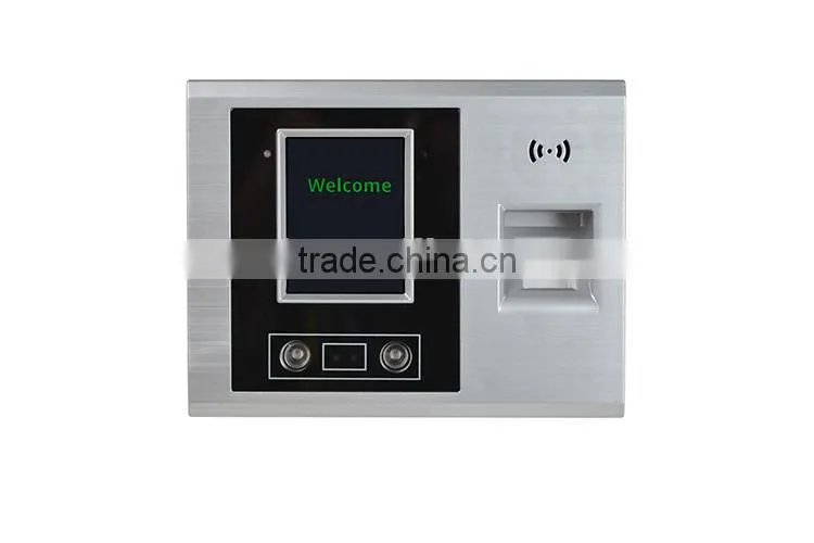 Face & Fingerprint recognition time attendance recorder with software
