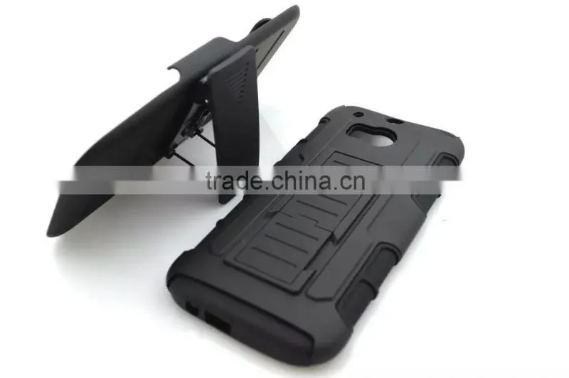 Combo Armor Robot With Foothold Phone Case For HTC M8