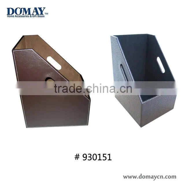 Large size filing holder, leatherette document holder with handle