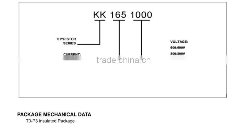 Power thyristor inverter 165A