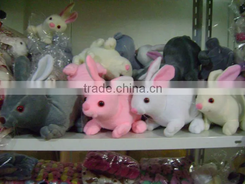 Plush Rabbit Toy, Stuffed Hare, Brown Bunny