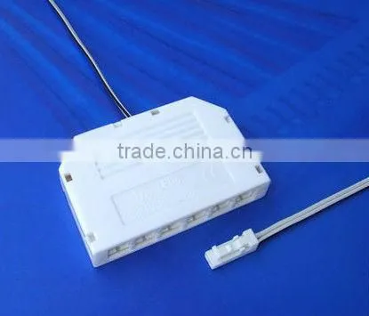 led wire connector 6 cores bayonet lock junction box with parallel or serial circuits