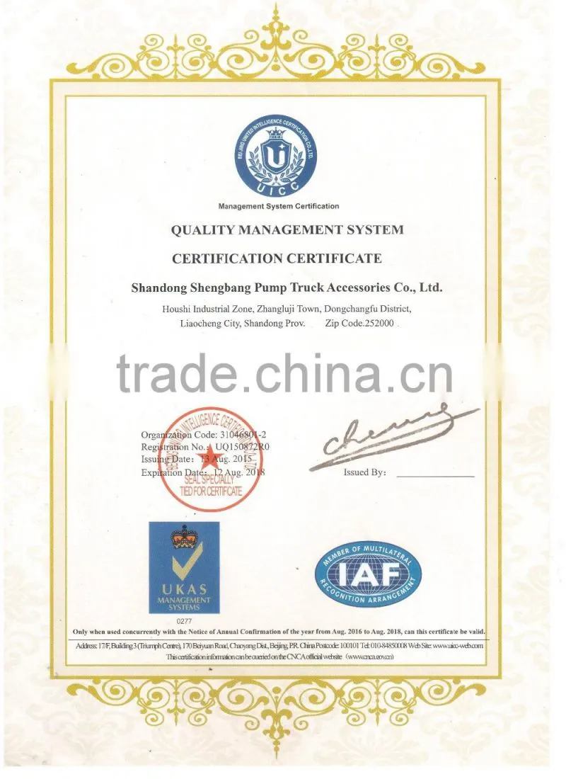 dn125 concrete pump clamp for Sany/PM