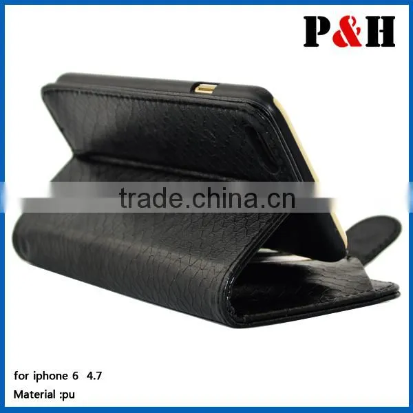 2015 New Design slide leather case for smart