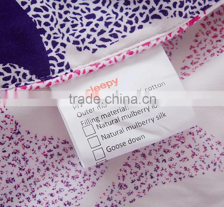 Popular latest logo design patchwork quilt , printed down quilt , duvet