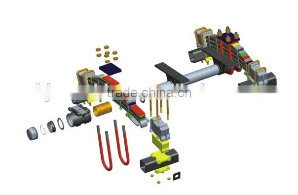 HJ BPW type trailer spare parts bogie low bed bogie suspension