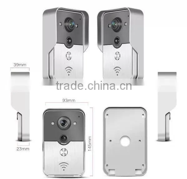 Multifunction Wireless WiFi Video Visual Door Bell Phone Doorbell Home Security for Android IOS Mobile Phone Wifi Doorbell