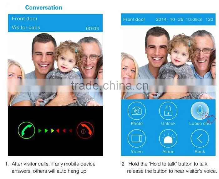 Multifunction Wireless WiFi Video Visual Door Bell Phone Doorbell Home Security for Android IOS Mobile Phone Wifi Doorbell