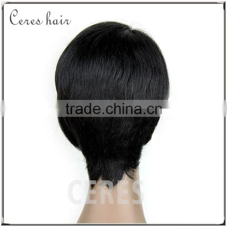 henan ceres wholesale real indian human hair lace front wig with baby hair