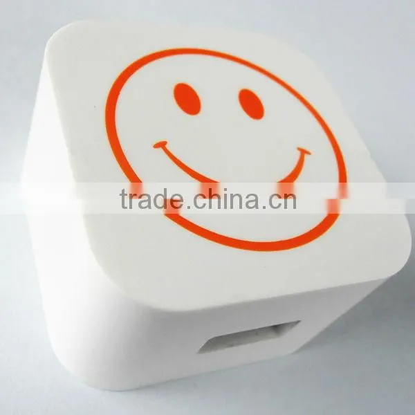 super capacitor portable travel charger Smiling face 2.1A super capacitor portable travel charger