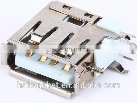 right angle waterproof usb female connector 4pin female USB connector