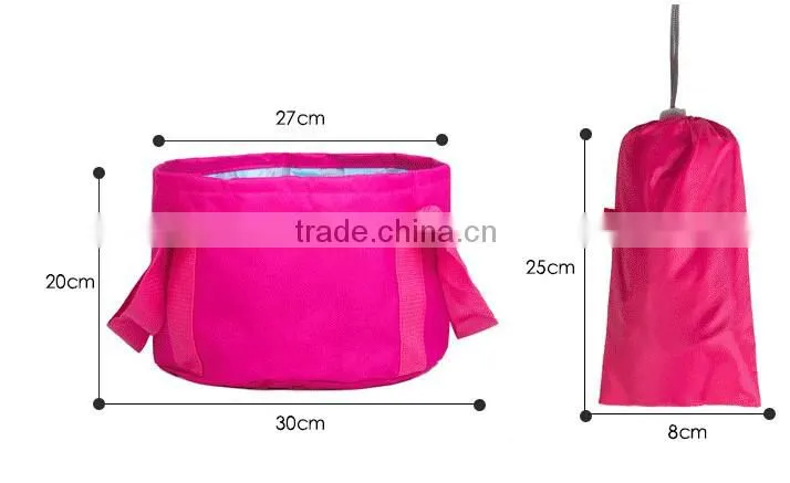 New Portable Water Bucket Outdoor Foldable Camping Travel Car Washbasin Footbath