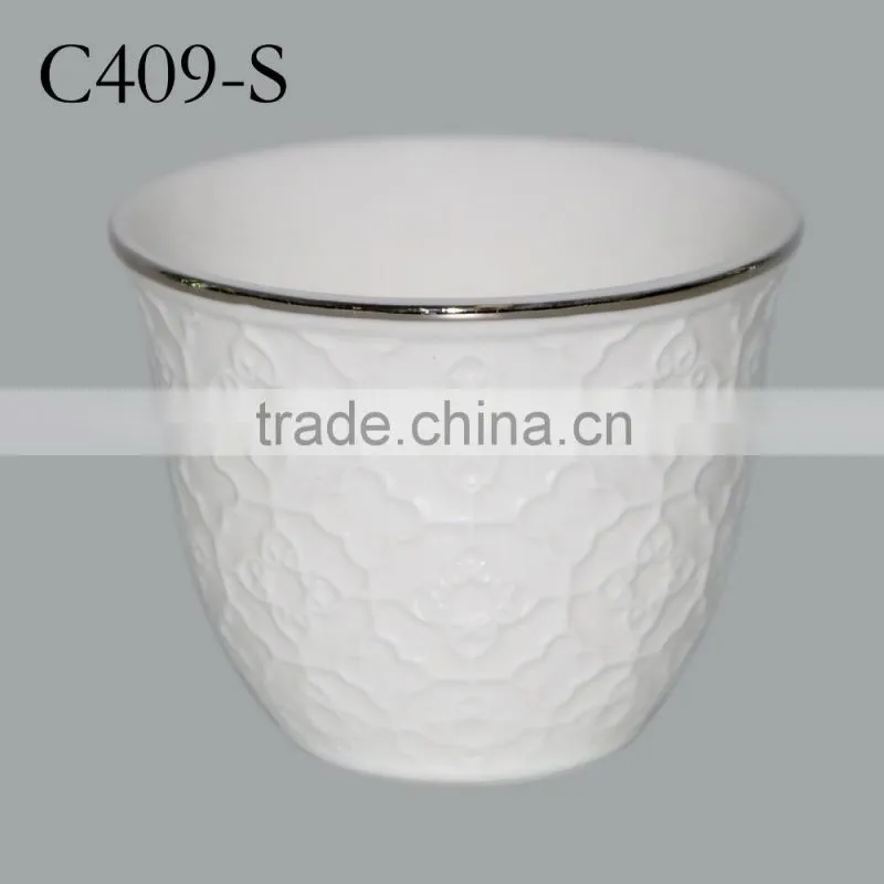 Popular ceramic 12 pcs arabic procelain cups