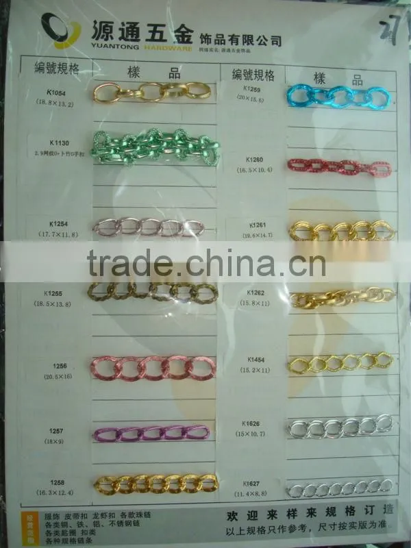 2.2-2.4mm black and silver double chain 23.9*17.4mm