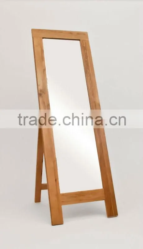 Solid Oak Frame Wall Mirror