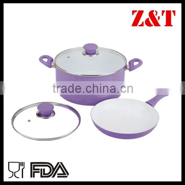 Ceramic non-stick aluminum Cookware Casserole blue