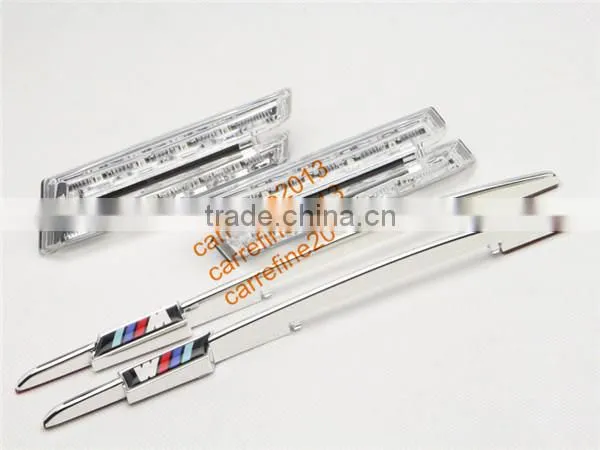 led side light for E46 LCI Facelift with M logo LED Clear Side Marker Lights Turn Signals FOR BMW