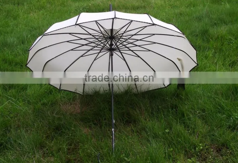 16 ribs Pagoda Umbrella of lady rain umbrella